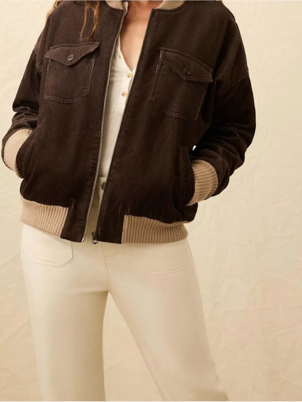 Faherty Heritage Cord Bomber Jacket
